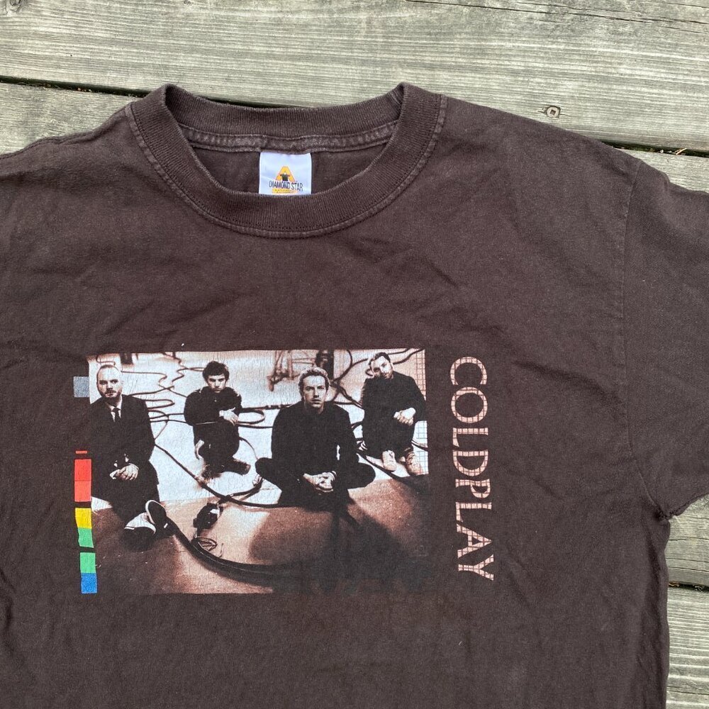 Vintage ColdPlay Band T Shirt Medium Diamond Star Tag